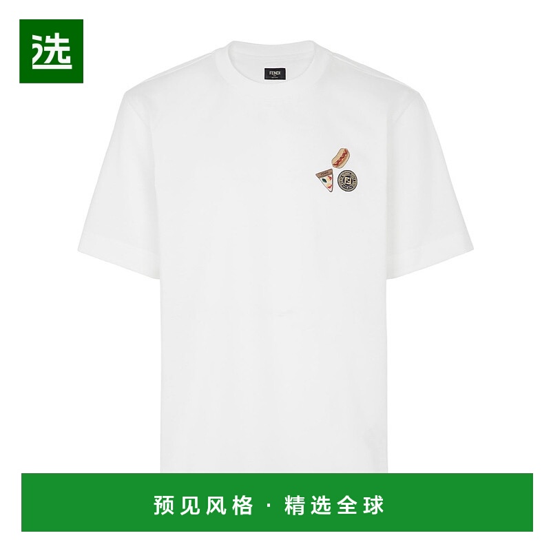 香港直邮Fendi 短袖圆领超大 T 恤 FY0936ATLI