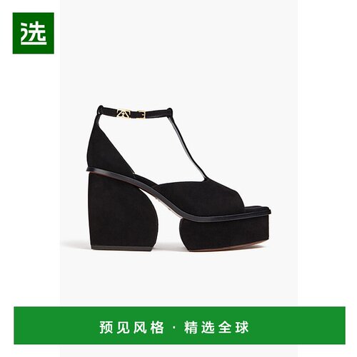 1h可退 香港直邮ZIMMERMANN 女士 绒面革防水台凉鞋 4942F23BL