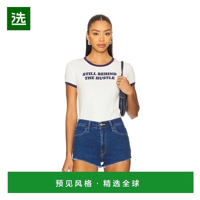 1h可退 香港直邮mother 女士 Itty Bitty Ringer T恤 81001R315