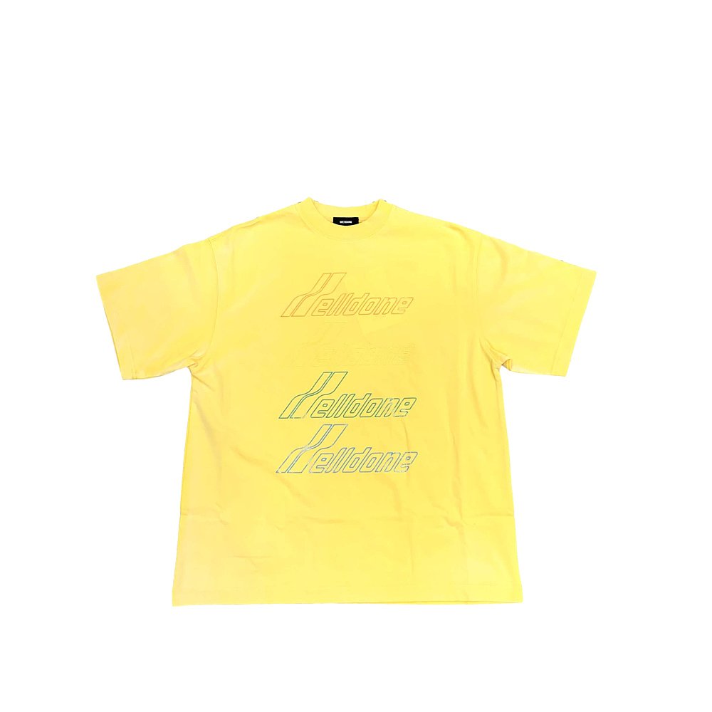 香港直邮we11done彩标黄tpolo衫