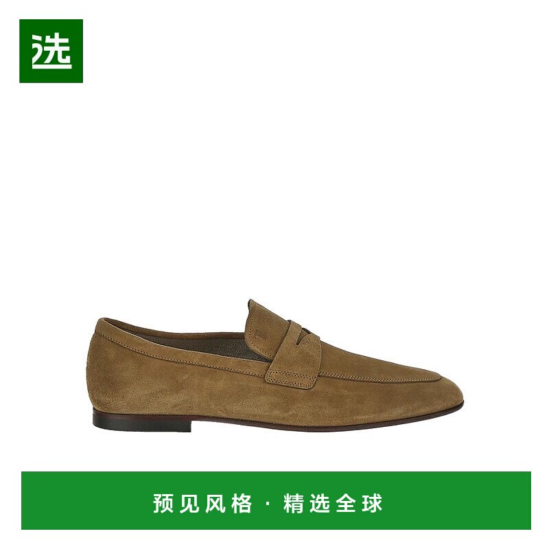 香港直邮Tod's 圆头绒面革乐福鞋 XXM38K0GG10RE0