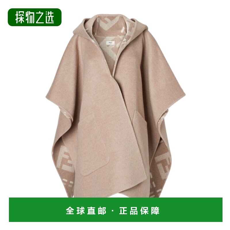 香港直邮Fendi 连帽斗篷 FXX809AYKU羊毛