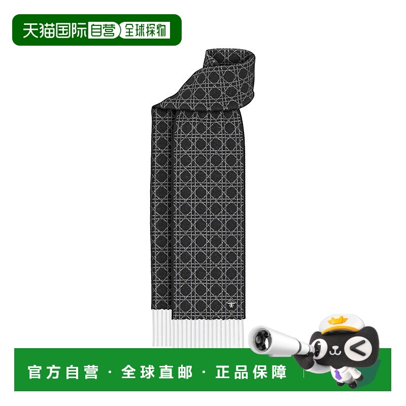 自营1h可退 欧洲直邮DIOR迪奥 个性设计 羊绒 绒线围巾 男女同款