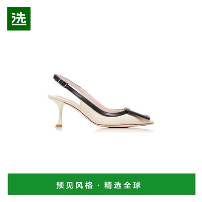 1h可退 香港直邮ROGER VIVIER 罗杰·维维亚 女士 Viv 皮质露跟浅