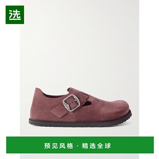 1h可退 香港直邮birkenstock 勃肯 男士 London 绒面革木屐 10318