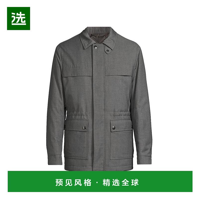 1h可退 【美国直邮】canali 夹克衫男装长袖