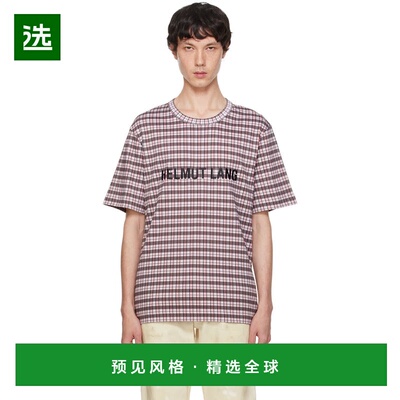 1h可退 香港直邮Helmut Lang 海尔姆特·朗 男士 红色 & 白色印花