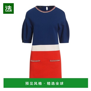 1h可退 香港直邮Elisabetta Franchi 女士 短款连衣裙 blue蓝色