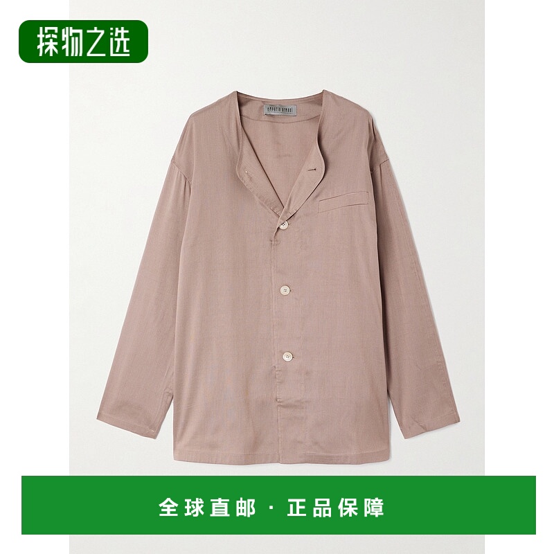 1h可退 香港直邮Our Legacy 女士 + Strato 莱赛尔纤维真丝混纺衬