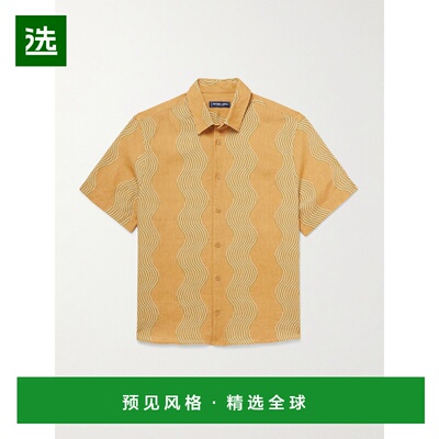 1h可退 香港直邮Frescobol Carioca 男士 Castro 条纹亚麻衬衫 24