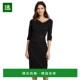 美国直邮 修身 BLACK 1h可退 HALO女士 连衣裙 时尚 优雅自然舒