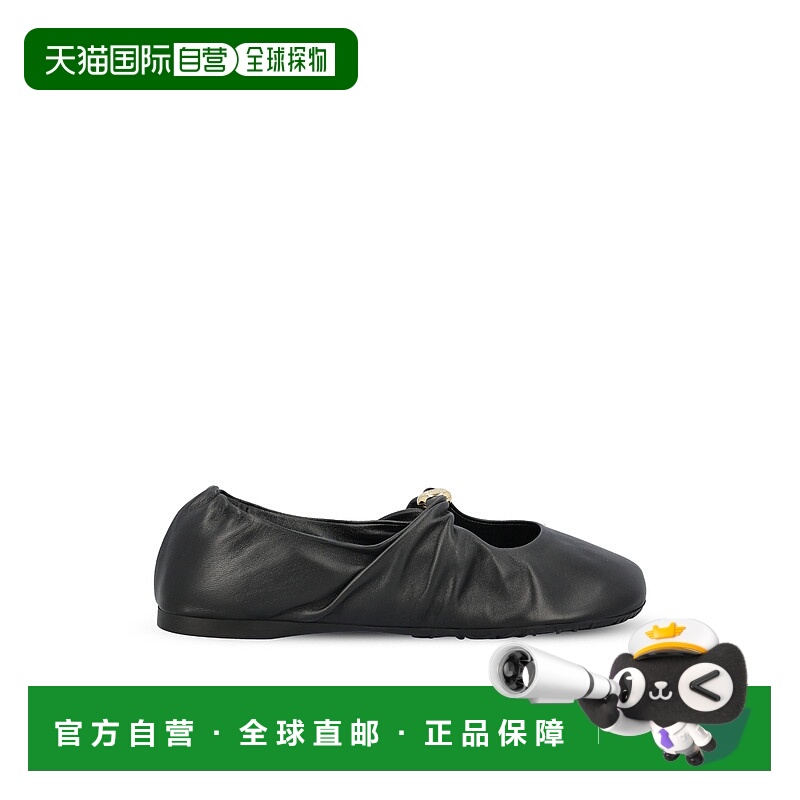 1h可退 香港直邮LOEWE 罗意威 女士 PEBBLE 纳巴革芭蕾平底鞋 L81
