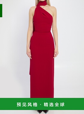 1h可退 香港直邮SOLACE LONDON 女士 DEMI 长款连衣裙 OS38011RED
