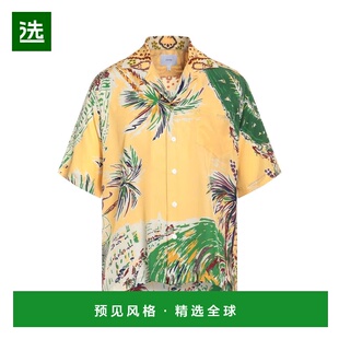 1h可退 香港直邮Rhude 男士 花纹衬衫 beige米色 舒适时尚