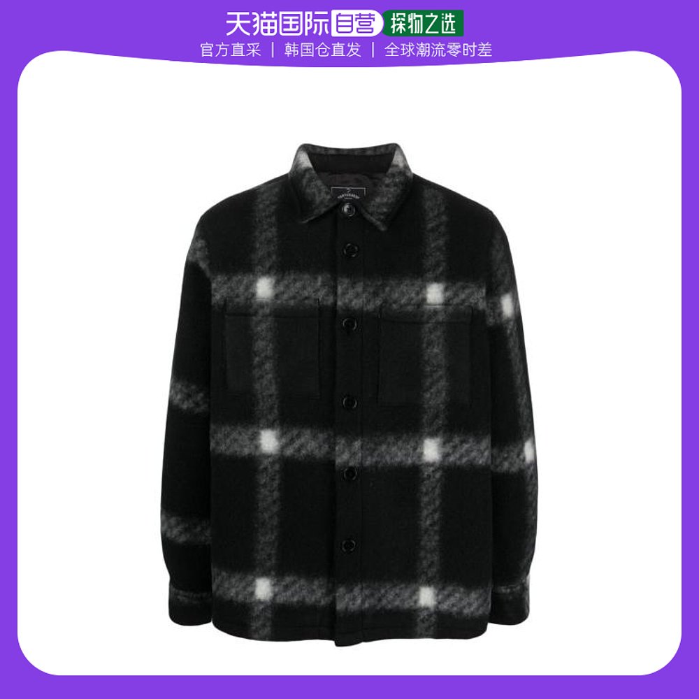 韩国直邮PORTUGUESE FLANNEL23FW长袖衬衫男236538 6436323BLACK