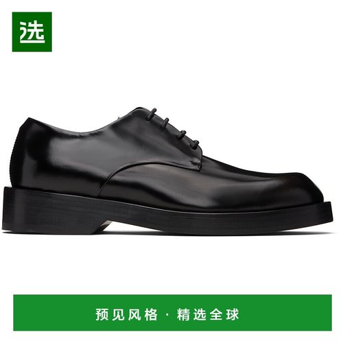 1h可退 香港直邮Jil Sander 吉尔·桑达 男士 黑色系带德比鞋 J33