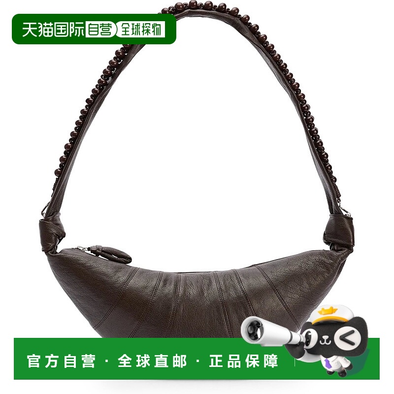 1h可退 香港直邮Lemaire 女士 中号珍珠牛角包  舒适时尚