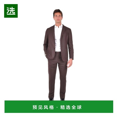 香港直邮BOGLIOLI 男士西服套装 N13Z2EFA01280470 AW2025 棕色