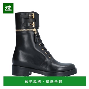 1h可退 香港直邮Sergio Rossi 塞乔·罗西 女士 脚踝靴 black黑色