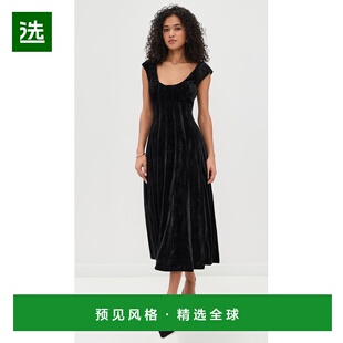 1h可退 香港直邮Danielle Guizio 女士 Leila 天鹅绒连衣裙