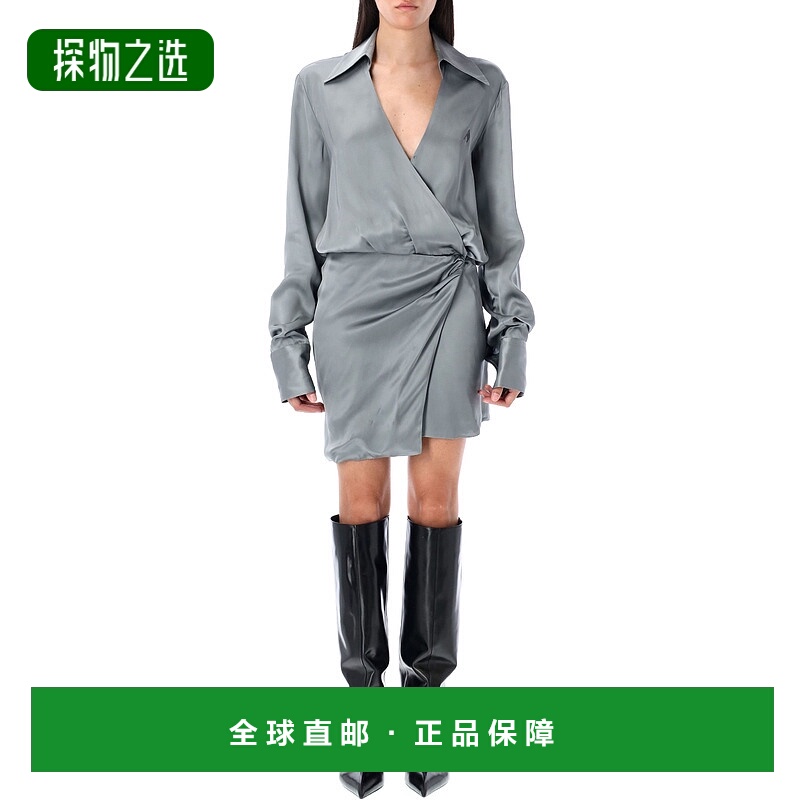 1h可退 香港直邮The Attico 女士 缎面迷你连衣裙 WCA00394VVV088