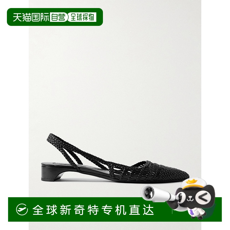 1h可退 香港直邮Gabriela Hearst 女士 Perro 编织皮质露跟浅口鞋