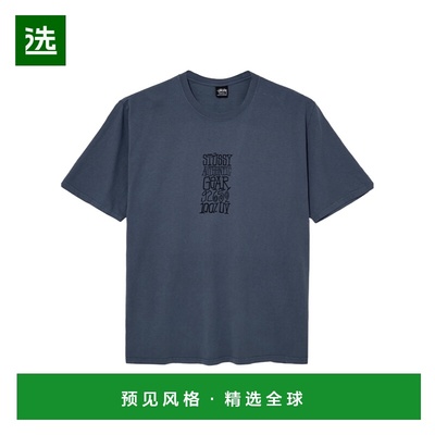 香港直邮STUSSY 男士T恤 1905124NAVY SS2025 蓝色 短袖T恤