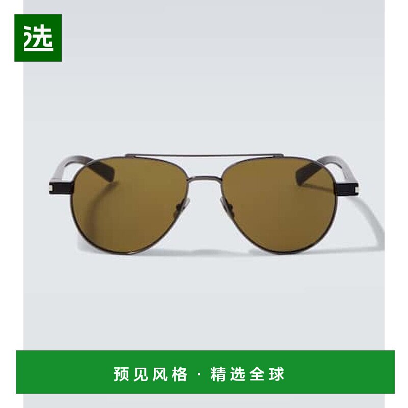 1h可退 香港直邮Saint Laurent 圣罗兰 男士 SL 843 飞行员太阳眼