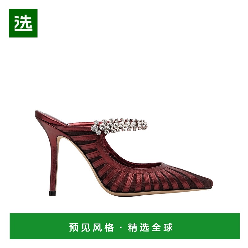 香港直邮Jimmy Choo Bing 100 高跟鞋 BING100DEEPMERLOT