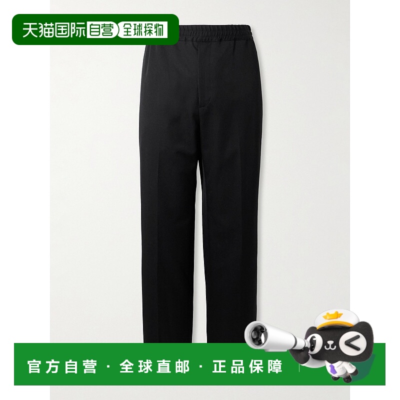 香港直邮NILI LOTAN 男士 Lawrence Virgin 直筒羊毛/斜纹布裤子