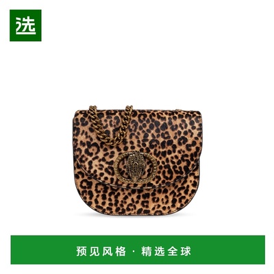 香港直邮KURT GEIGER 女士斜挎包 CHELSEASADDLEBAG0BROWNOTH