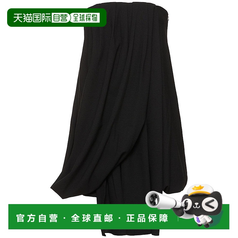 1h可退 香港直邮J.W. Anderson 女士 垂褶厚重绉纱迷你连衣裙羊毛