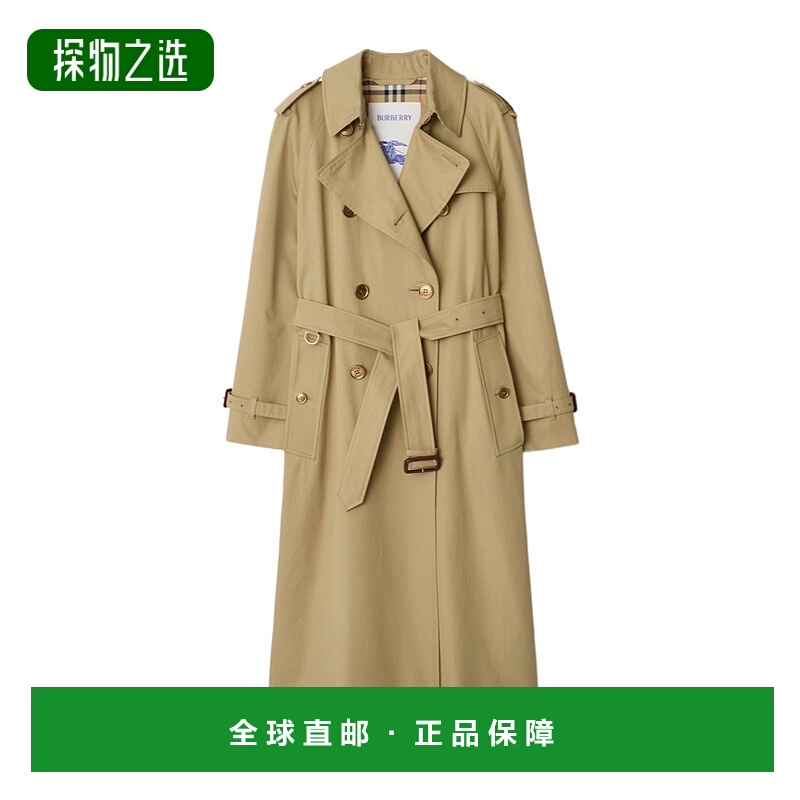 香港直邮Burberry 长款华达呢 Waterloo 风衣 81111521博柏利