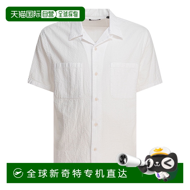 1h可退 香港直邮VINCE 男士 绉条纹衬衫 M08611587154BNC新款