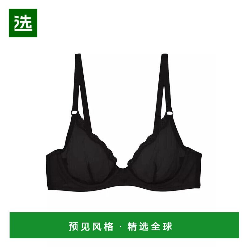 【美国直邮】Fleur du Mal|透明薄纱半罩杯文胸性感吊带