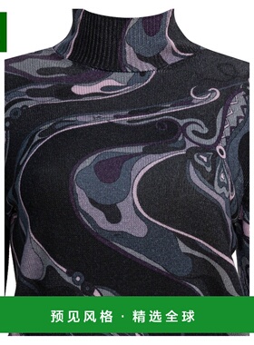 1h可退 香港直邮Emilio Pucci 璞琪 女士 羊毛高领印花毛衣 5UKM7