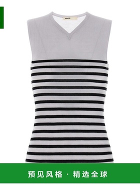 香港直邮Khaite 'Renato' 条纹背心上衣 9831511K511