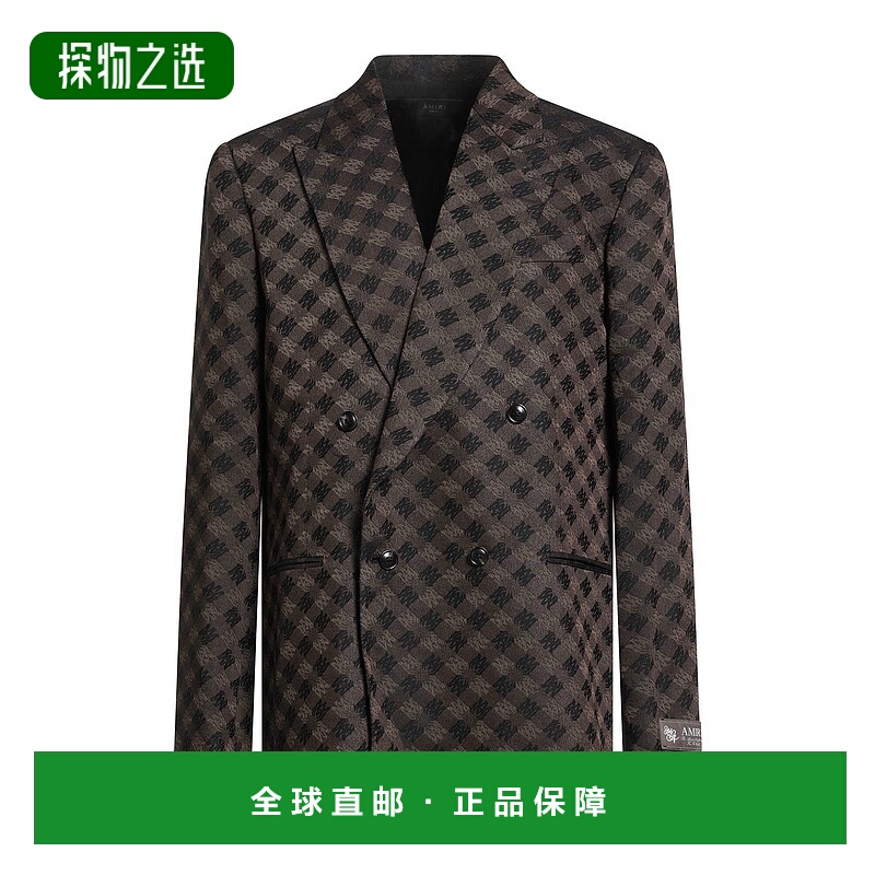 香港直邮AMIRI 男士 西装外套 brown棕色 舒适时尚