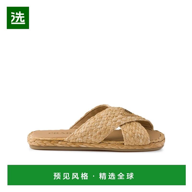 香港直邮Prada 露趾拖鞋 1XX750027F020一脚蹬厚底