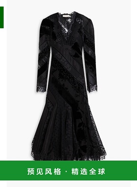 1h可退 香港直邮ZIMMERMANN 女士 devoré-organza 蕾丝边礼服 03