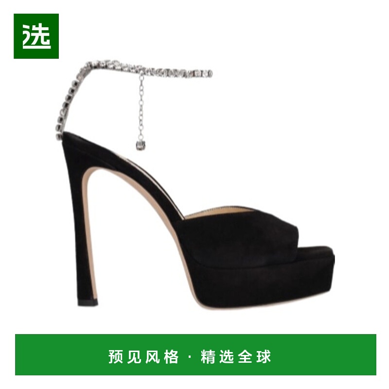 香港直邮Jimmy Choo Saeda 防水台高跟凉鞋 78I-D0Z025