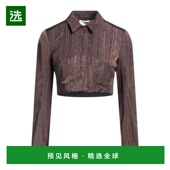 美国直邮 经典 MARINE 1h可退 SERRE 女士短外套夹克 领子 单排