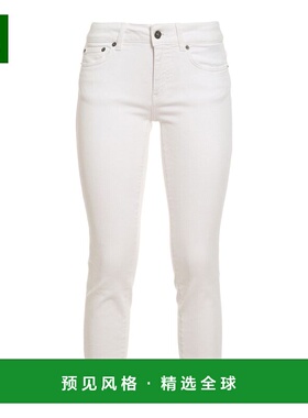 香港直邮DONDUP 女士休闲裤 DP618BS0030DPTD000 SS2023 白色