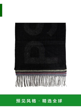 香港直邮PAUL SMITH 男士围巾 M2A150KN07679 AW2024 黑色 徽标围