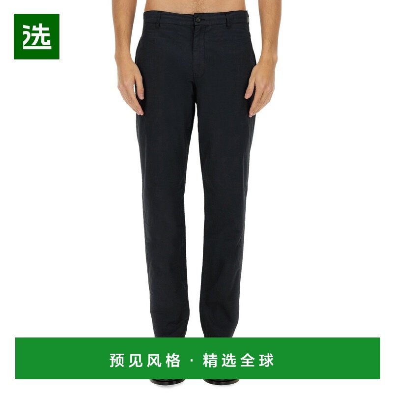 1h可退 香港直邮Aspesi 男士 直筒抽繩斜紋布褲 CP42G329,男装,休闲裤,淘宝优惠券,粉丝福利购,淘宝优惠卷