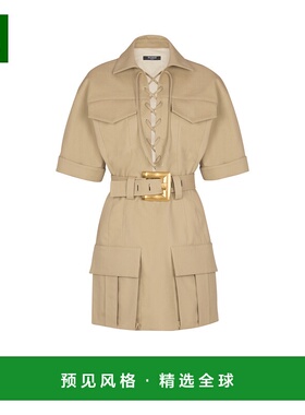 香港直邮Balmain 系带连衣裙 FF1R7415CF69