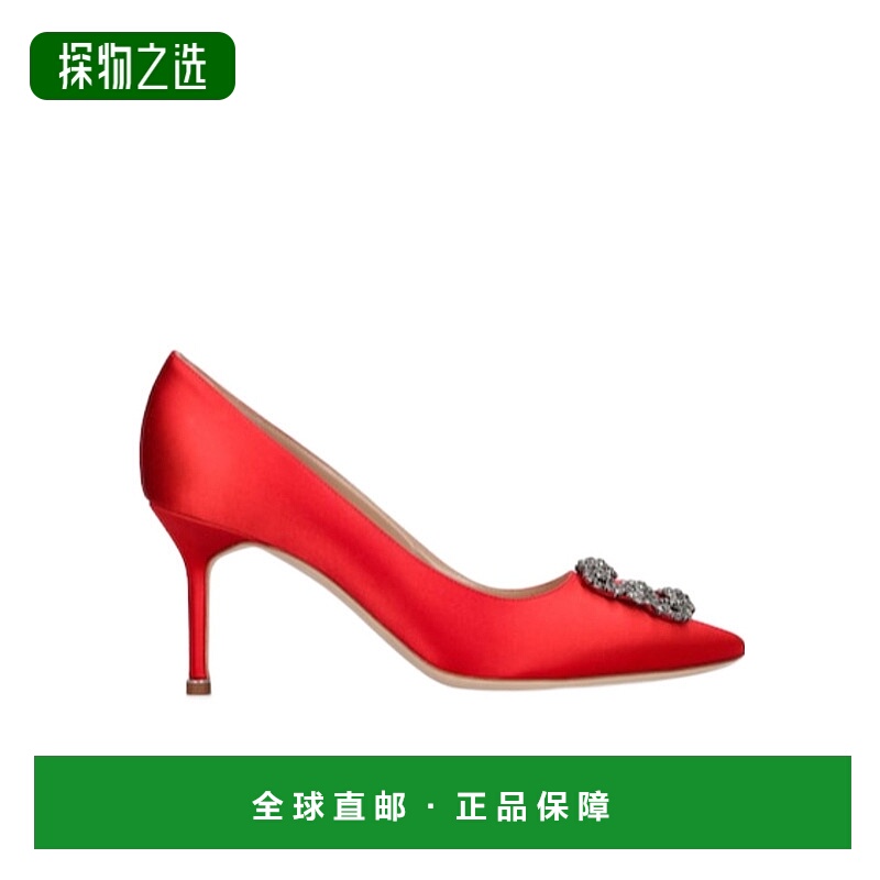 香港直邮Manolo Blahnik Hangisi 缎面高跟鞋 73I-0C4007