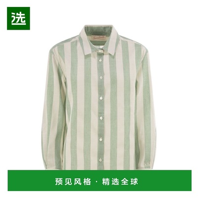 1h可退 香港直邮Mc2 Saint Barth 女士 MEREDITH 花纹棉混纺衬衫