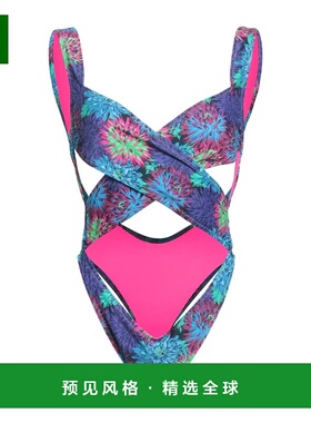 1h可退 香港直邮reina olga 女士 One-piece 泳衣 purple紫色 舒