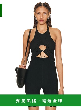 1h可退 香港直邮Alaïa 女士 褶皱背心 AA9H03383J045 舒适时尚